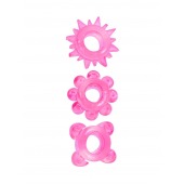 Комплект из 3 розовых эрекционных колец - Erowoman-Eroman - в Иваново купить с доставкой