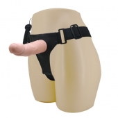 Реалистичный страпон-фаллоимитатор на трусиках Ultra Passionate Harness - 15 см. - Baile - купить с доставкой в Иваново