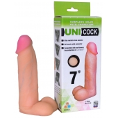 Фаллическая насадка Харнесс UNICOCK 7  - 19 см. - LOVETOY (А-Полимер) - купить с доставкой в Иваново