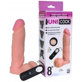 Фаллическая насадка Харнесс UNICOCK 8  с вибрацией - 20 см. - LOVETOY (А-Полимер) - купить с доставкой в Иваново