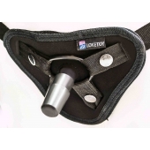 Страпон с 2 насадками и вибрацией UniStrap - 19 и 12 см. - LOVETOY (А-Полимер) - купить с доставкой в Иваново