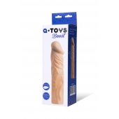 Насадка с ярко выраженной головкой и рельефным стволом - 19 см. - A-toys - в Иваново купить с доставкой