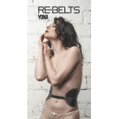 Пояс с клёпками Yona Black - Rebelts - купить с доставкой в Иваново