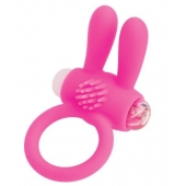 Розовое эрекционное виброкольцо A-toys с ушками - A-toys - в Иваново купить с доставкой