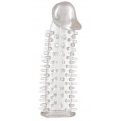 Прозрачная насадка на половой член с закрытой головкой и шипами - 12,5 см. - ToyFa - в Иваново купить с доставкой