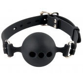 Силиконовый кляп-шар с отверстиями для дыхания Silicone Breathable Ball Gag Small - Pipedream - купить с доставкой в Иваново