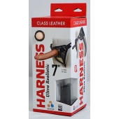 Насадка-фаллоимитатор на кожаных трусиках Harness Ultra Realistic 7  - 18 см. - LOVETOY (А-Полимер) - купить с доставкой в Иваново