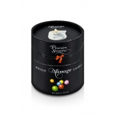 Массажная свеча с ароматом бубль-гума Bougie de Massage Gourmande Bubble Gum - 80 мл. - Plaisir Secret - купить с доставкой в Иваново