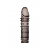 Дымчатая закрытая насадка ToyFa XLover с чешуйками и пупырышками - 13,5 см. - ToyFa - в Иваново купить с доставкой