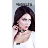 Чёрный чокер-кляп Iman Black - Rebelts - купить с доставкой в Иваново