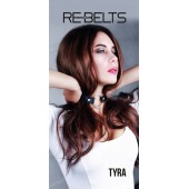 Чёрный кожаный чокер-кляп Tyra Black - Rebelts - купить с доставкой в Иваново