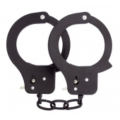 Чёрные наручники из листового металла BONDX METAL CUFFS BLACK - Dream Toys - купить с доставкой в Иваново