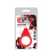 Красное эрекционное кольцо LIT-UP SILICONE STIMU RING 1 RED - Dream Toys - в Иваново купить с доставкой