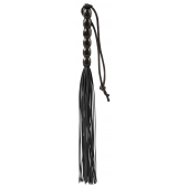 Чёрная мини-плеть из резины Rubber Mini Whip - 22 см. - Blush Novelties - купить с доставкой в Иваново