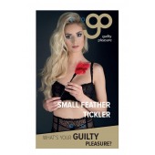 Пластиковая метелочка с красными пёрышками Small Feather Tickler - 32 см. - Blush Novelties - купить с доставкой в Иваново