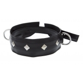 Полиуретановый ошейник с пуклями и D-кольцами Collar with Studs - Blush Novelties - купить с доставкой в Иваново