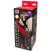 Пояс харнесс премиум класса WOMAN SIMPLEX(S) с 3 черными насадками - LOVETOY (А-Полимер) - купить с доставкой в Иваново