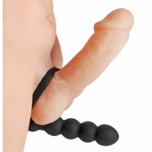 Насадка для двойного проникновения Double Fun Cock Ring with Double Penetration Vibe - XR Brands - в Иваново купить с доставкой