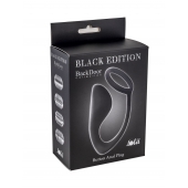 Чёрное эрекционное кольцо с анальной пробкой Button Anal Plug - Lola Games - в Иваново купить с доставкой
