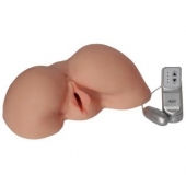Телесная вибровагина из киберкожи с выносным пультом - LOVETOY (А-Полимер) - в Иваново купить с доставкой