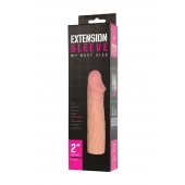 Телесная насадка-удлинитель Extension sleeve - 17 см. - Sitabella - в Иваново купить с доставкой