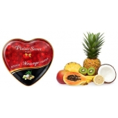 Массажная свеча с ароматом экзотических фруктов Bougie Massage Candle - 35 мл. - Plaisir Secret - купить с доставкой в Иваново