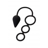 Тройное эрекционное кольцо с анальным хвостом Drop M-size - Erotist Adult Toys - в Иваново купить с доставкой