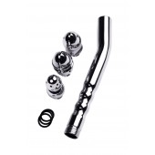 Металлический анальный душ с тремя насадками - ToyFa - купить с доставкой в Иваново