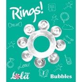 Прозрачное эрекционное кольцо Rings Bubbles - Lola Games - в Иваново купить с доставкой