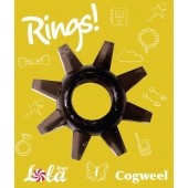 Чёрное эрекционное кольцо Rings Cogweel - Lola Games - в Иваново купить с доставкой