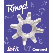 Прозрачное эрекционное кольцо Rings Cogweel - Lola Games - в Иваново купить с доставкой