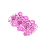 Розовая насадка на пенис Rings Armour - Lola Games - в Иваново купить с доставкой