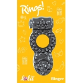 Чёрное эрекционное кольцо Rings Ringer - Lola Games - в Иваново купить с доставкой