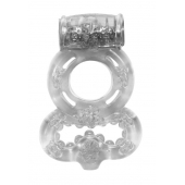 Прозрачное эрекционное кольцо Rings Treadle с подхватом - Lola Games - в Иваново купить с доставкой