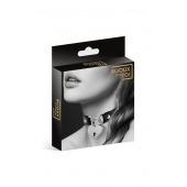 Черный чокер с замком в форме сердца - Bijoux Pour Toi - купить с доставкой в Иваново