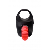 Чёрно-красное эрекционное виброкольцо Erotist - Erotist Adult Toys - в Иваново купить с доставкой