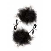 Зажимы для сосков с пухом FEATHERED NIPPLE CLAMPS - Blush Novelties - купить с доставкой в Иваново