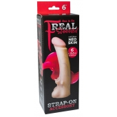 Телесная насадка REAL Standard с усиками на основании - 19 см. - LOVETOY (А-Полимер) - купить с доставкой в Иваново