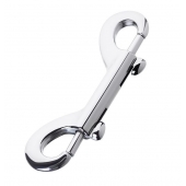 Серебристый двухсторонний карабин TOYFA Metal - ToyFa - купить с доставкой в Иваново