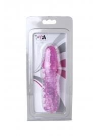 Розовая насадка с нежными шипами - 13,5 см. - Toyfa Basic - в Иваново купить с доставкой