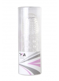 Прозрачная закрытая гелевая насадка - 13,5 см. - Toyfa Basic - в Иваново купить с доставкой