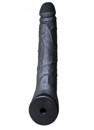 Чёрная фаллическая насадка BLACK BENT 3 - 18 см. - LOVETOY (А-Полимер) - купить с доставкой в Иваново