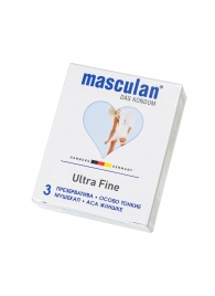 Ультратонкие презервативы Masculan Ultra Fine с обильной смазкой - 3 шт. - Masculan - купить с доставкой в Иваново