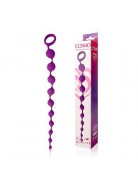Фиолетовая фигурная анальная цепочка Cosmo - 32 см. - Bior toys
