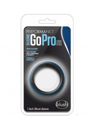 Черно-синее эрекционное кольцо Silicone Go Pro Cock Ring - Blush Novelties - в Иваново купить с доставкой