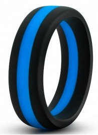 Черно-синее эрекционное кольцо Silicone Go Pro Cock Ring - Blush Novelties - в Иваново купить с доставкой