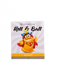 Стимулирующий презерватив-насадка Roll   Ball Banana - Sitabella - купить с доставкой в Иваново