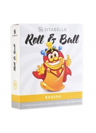 Стимулирующий презерватив-насадка Roll   Ball Banana - Sitabella - купить с доставкой в Иваново