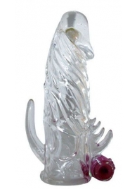 Закрытая прозрачная вибронасадка на пенис Crystal Sleeve Vibe - Bior toys - в Иваново купить с доставкой