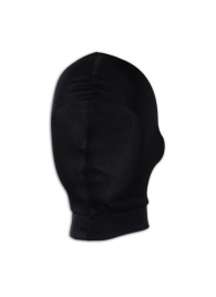 Черная глухая маска на голову - Lux Fetish - купить с доставкой в Иваново